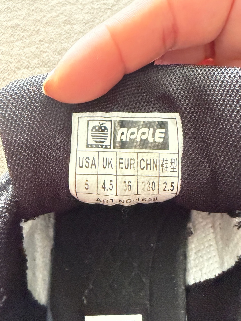 Apple Women's Black, Gray & Pink Athletic Sneaker size 5 - Picture 9 of 9